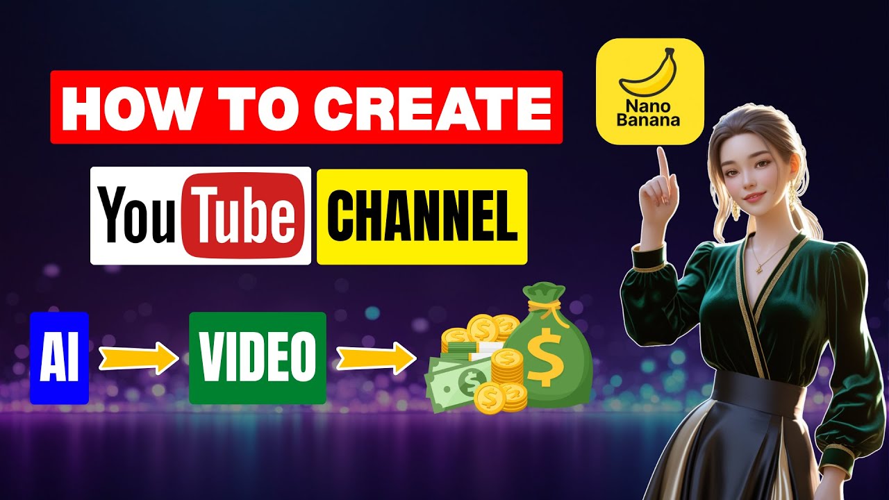 How to Create a YouTube Channel in 2025 | Making Money with Nano Banana AI