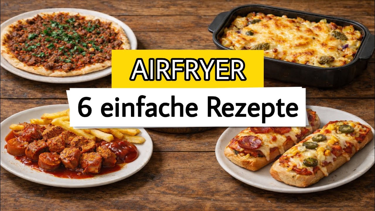 AIRFRYER REZEPTE: 6 schnelle Ideen für die Heißluftfritteuse! 