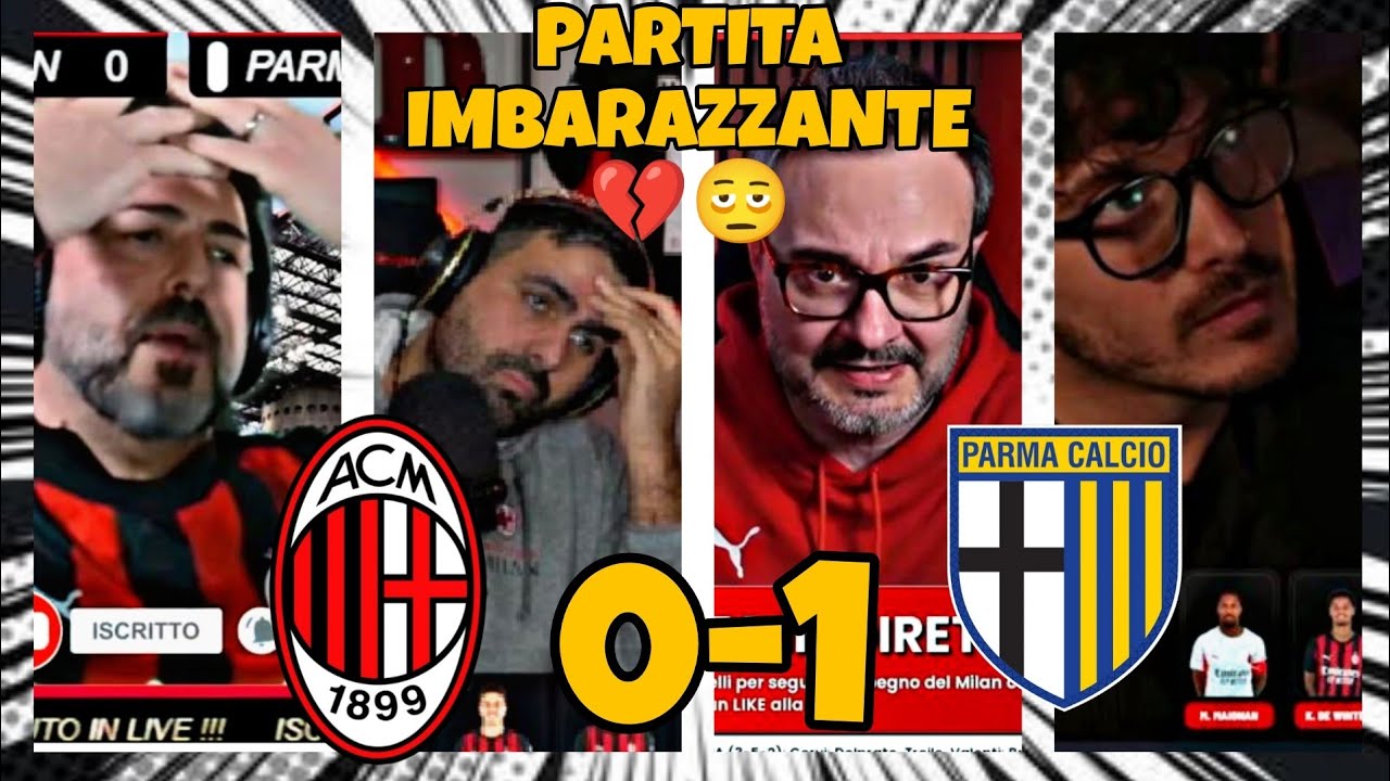 I tifosi del Milan reagiscono con grande delusione alla sconfitta per 1-0 contro il Palma 💔