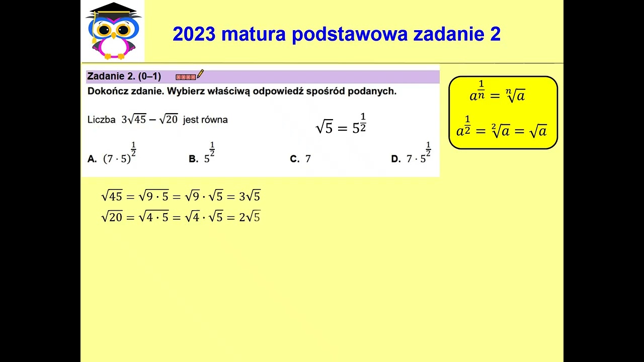 02 PP POP 2023 Matura matematyka poziom podstawowy, termin poprawkowy, sierpień. Zadanie 2