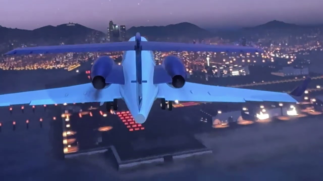 تحلق الطائرة في السماء /✈️ GTA5