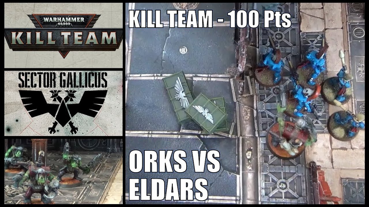 SG - Kill Team (Warhammer 40000) - Rapport de Bataille FR - 100 Pts - Eldars VS Orks