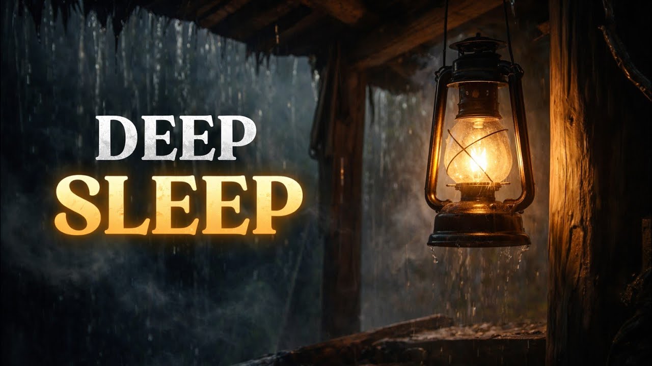 Heavy Rain at Night 🌧️ Sleep Fast in 5 Minutes | Black Screen Rain Sound