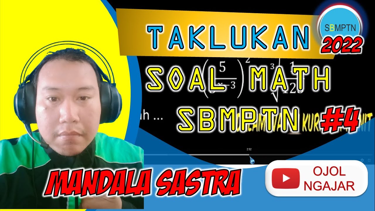 TAKLUKKAN SOAL MATEMATIKA SBMPTN #4  #MATEMATIKASBMPTN  #SBMPTN2022