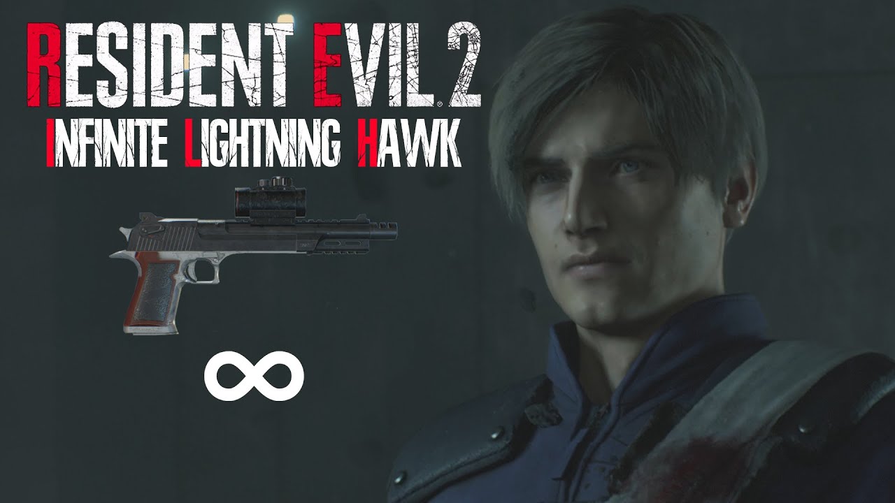 Resident Evil 2 Remake - Infinite Lightning Hawk with Leon in Hardcore Full Gameplay
