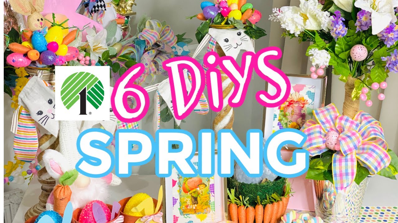 🌷6 DIY DOLLAR TREE EASTER/SPRING DECOR CRAFTS 2021 🌷