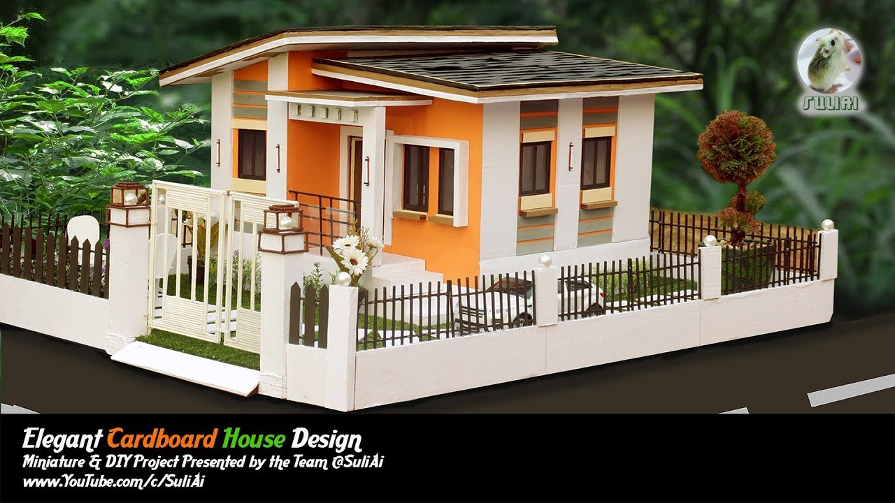 How to Make Beautiful Cardboard House Project