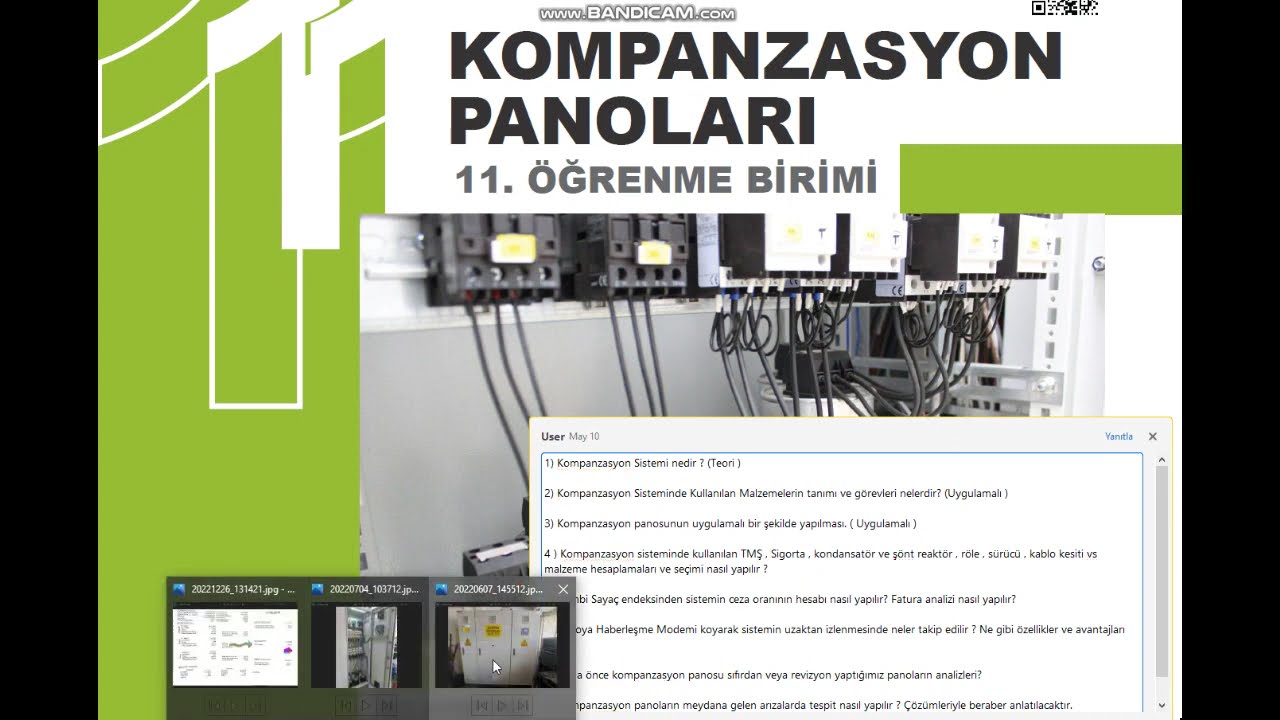 Kompanzasyon Sistemi Teknik Anlatım - Compensation System Technical Description