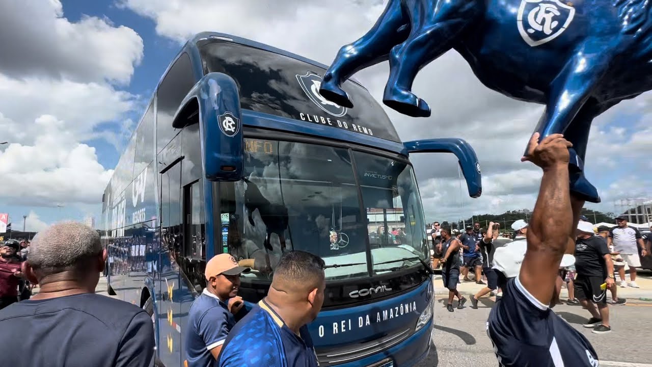 Chegada do Clube do Remo ao Estádio Mangueirão em Belém do Pará! REMO X BOTAFOGO 