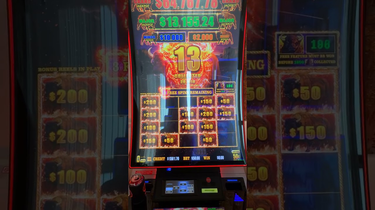 $50 Bet High Limit Buffalo Cash Bonus Jackpot Win! #highlimitslots  #casino #gambling