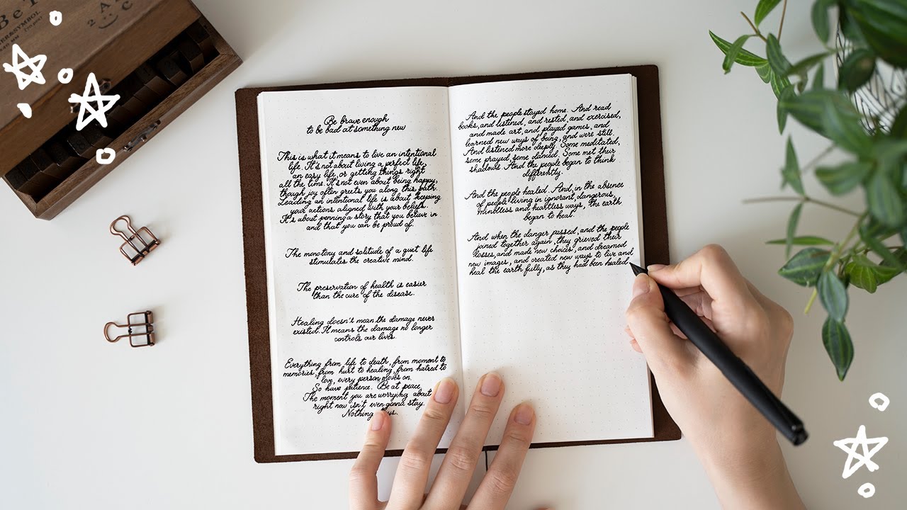 how i improved my handwriting // creating a handwriting journal