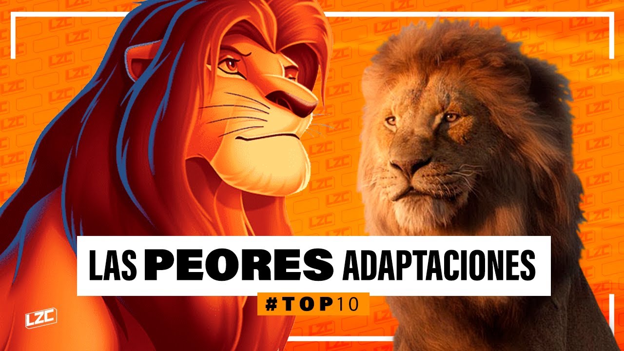 10 PEORES Adaptaciones de Animación a Live Action | Top 10 | LA ZONA CERO