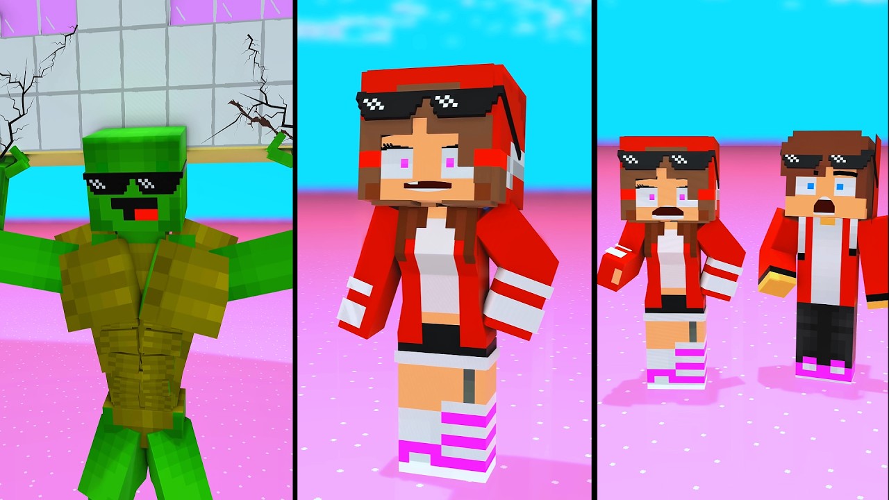 Minecraft - JJ Sister and Mikey & JJ - Power 🔥 | Tiny Craft