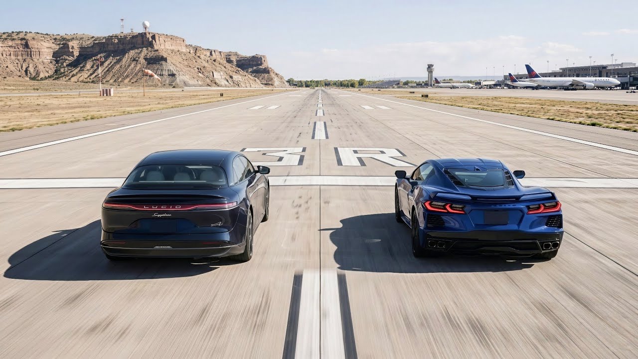 Chevrolet Corvette ZR1X Vs Lucid Air Sapphire 0-190 mph Acceleration Comparison