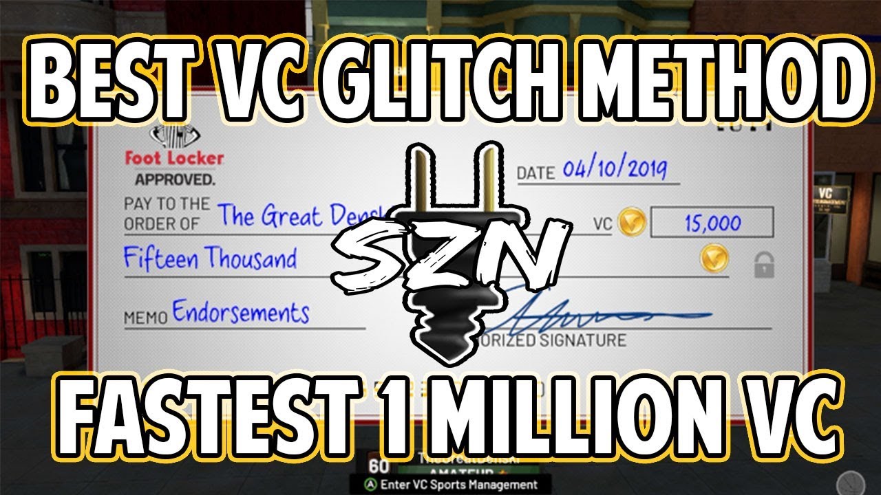 NBA 2K19 BEST UNLIMITED VC GLITCH METHOD TO GET 150,000 VC A DAY or 1,000,000 a WEEK!