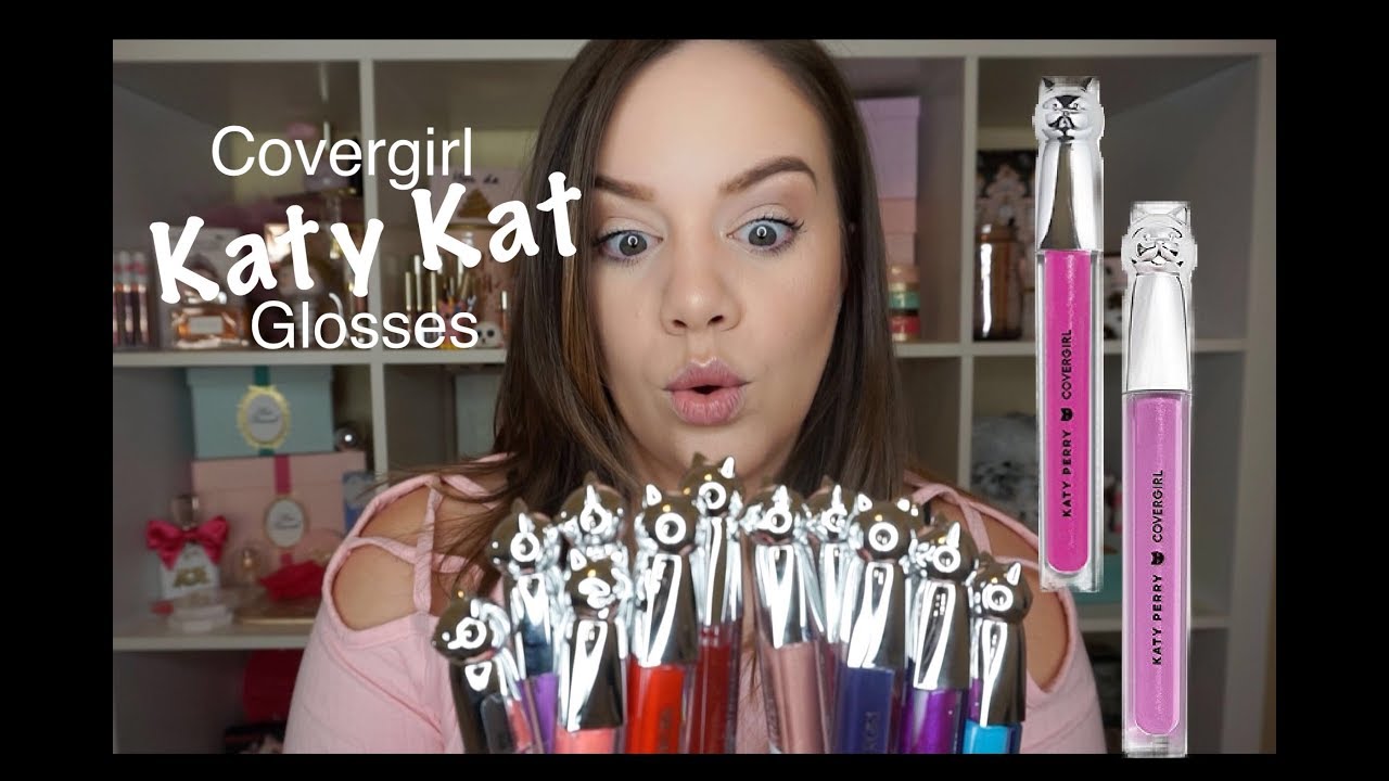 NEW COVERGIRL KATY KAT LIP GLOSS - LIP SWATCHES - ALL 12 SHADES!