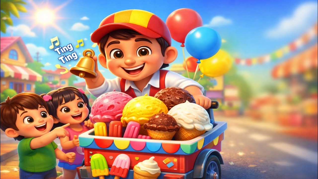 आइसक्रीम वाला आया 🍦 | Ice Cream Song for Kids