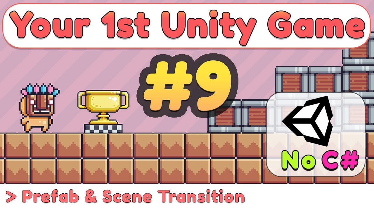 How to learn Visual Scripting - Part 9 - UI Buttons , Prefab & Scene Transition :: Unity Tutorial