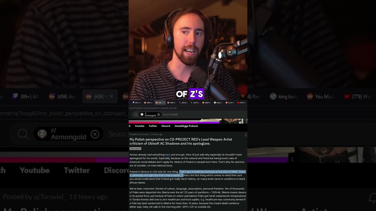 Asmongold&rsquo;s Knowledge of Poland #asmongold #reaction