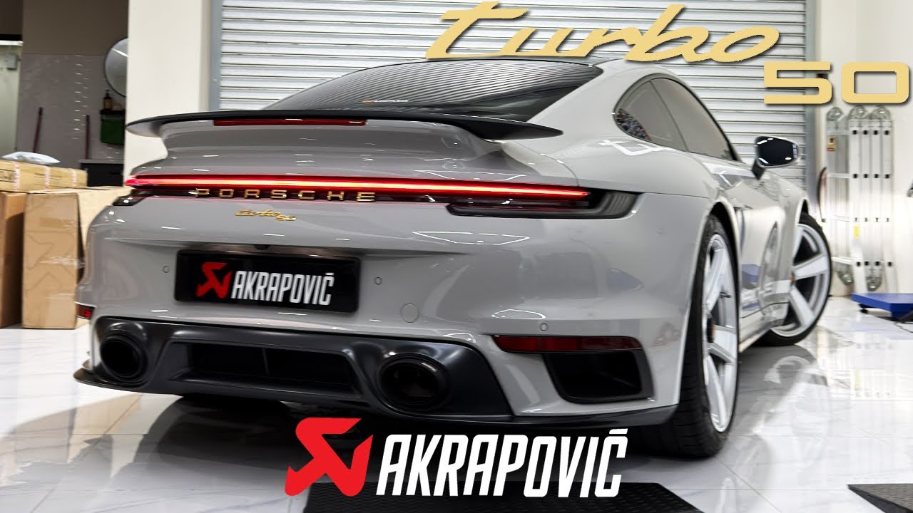 1 of 1974 Porsche 911 Turbo 50 Akrapovic titanium exhaust upgrade
