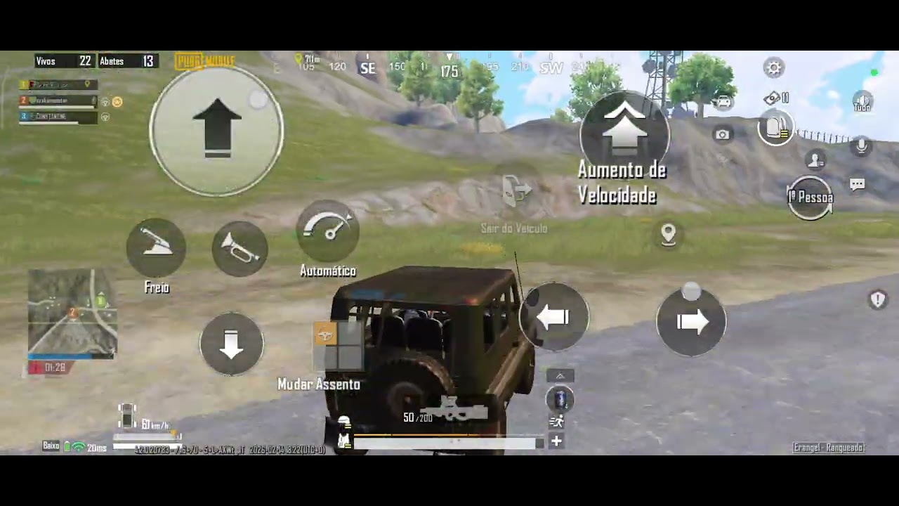 PUBG Mobile - jogando na conta secundária pra ajudar o Dan - SQUAD Erangel @mclovin-v7c 