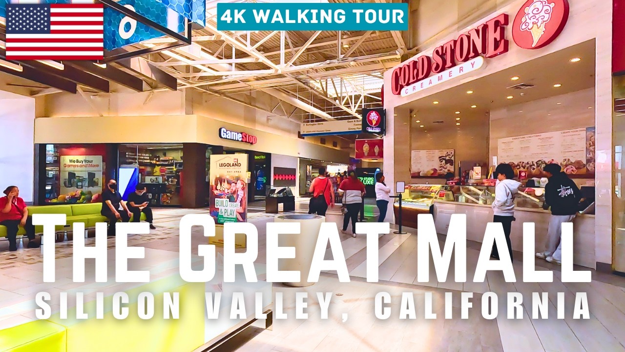 [4K Walk] Touring the Massive Great Mall Outlet Shops in Silicon Valley California 🛍 🏬