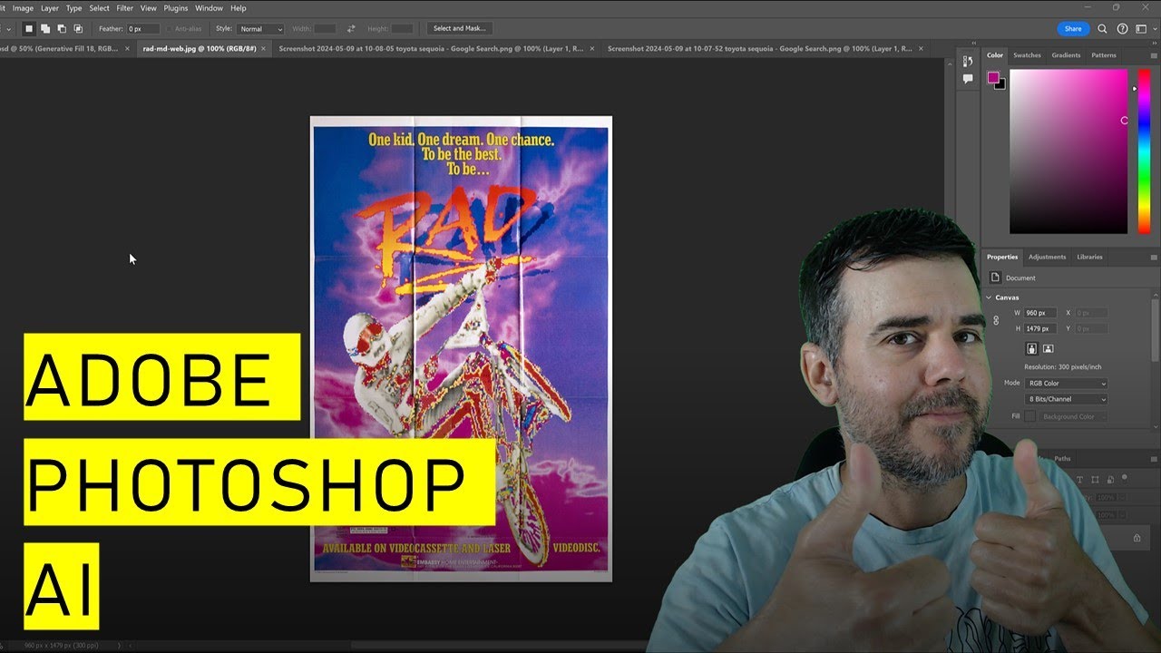 Обзор эффектов искусственного интеллекта в Adobe Photoshop