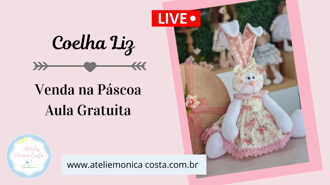 Aprenda a fazer uma linda coelha e venda na páscoa