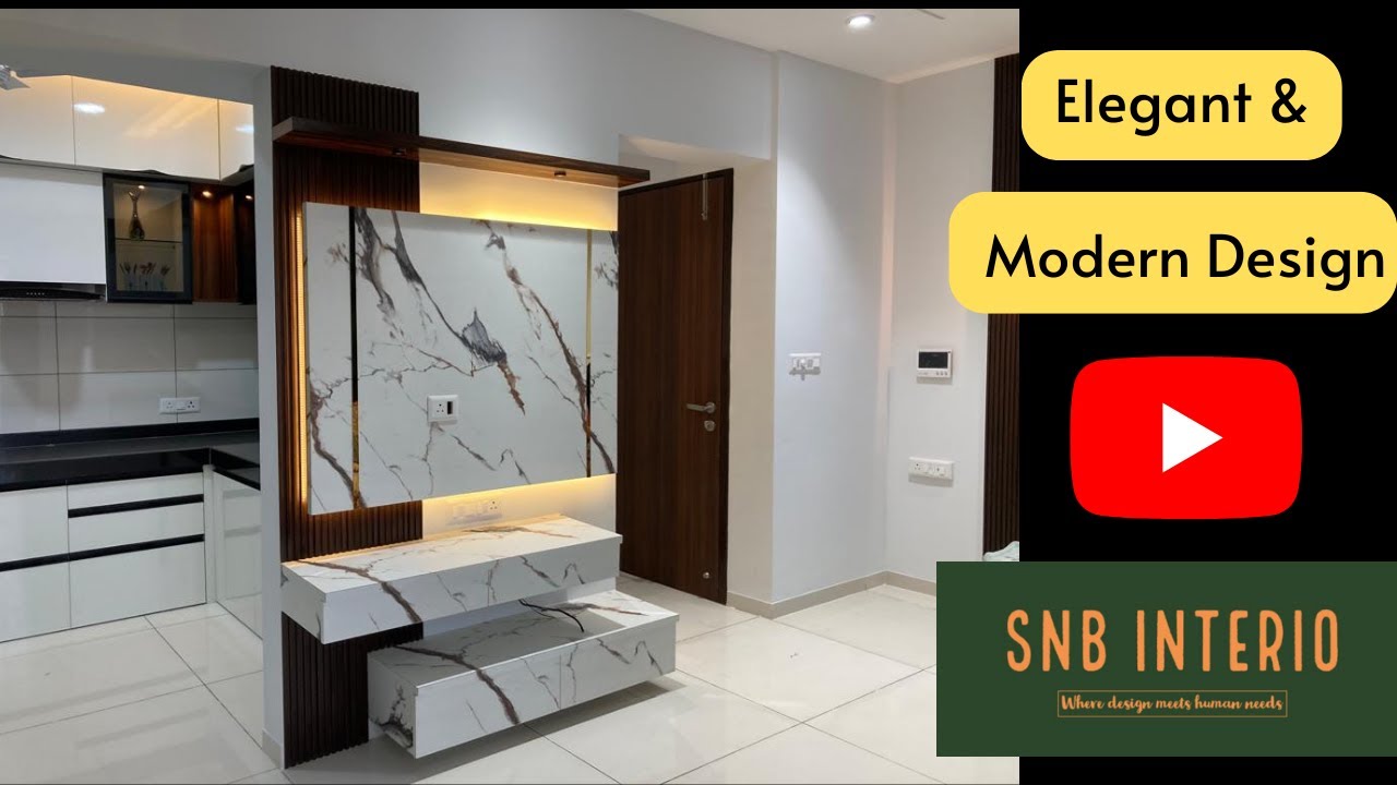 Elegant & Modern Design | Simple Interior design for 2BHK flat | VJ Yashone | Wakad | Pune
