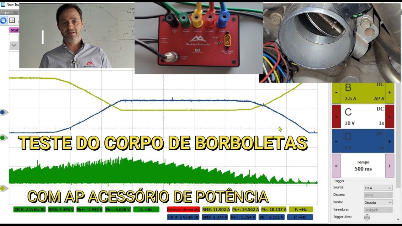 TESTE DE CORPO DE BORBOLETA COM O NOVO ACESSÓRIO DE POTÊNCIA.