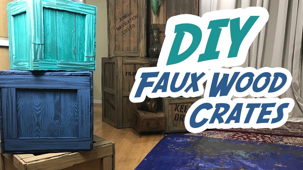 How To Make Faux Wood Crates - DIY