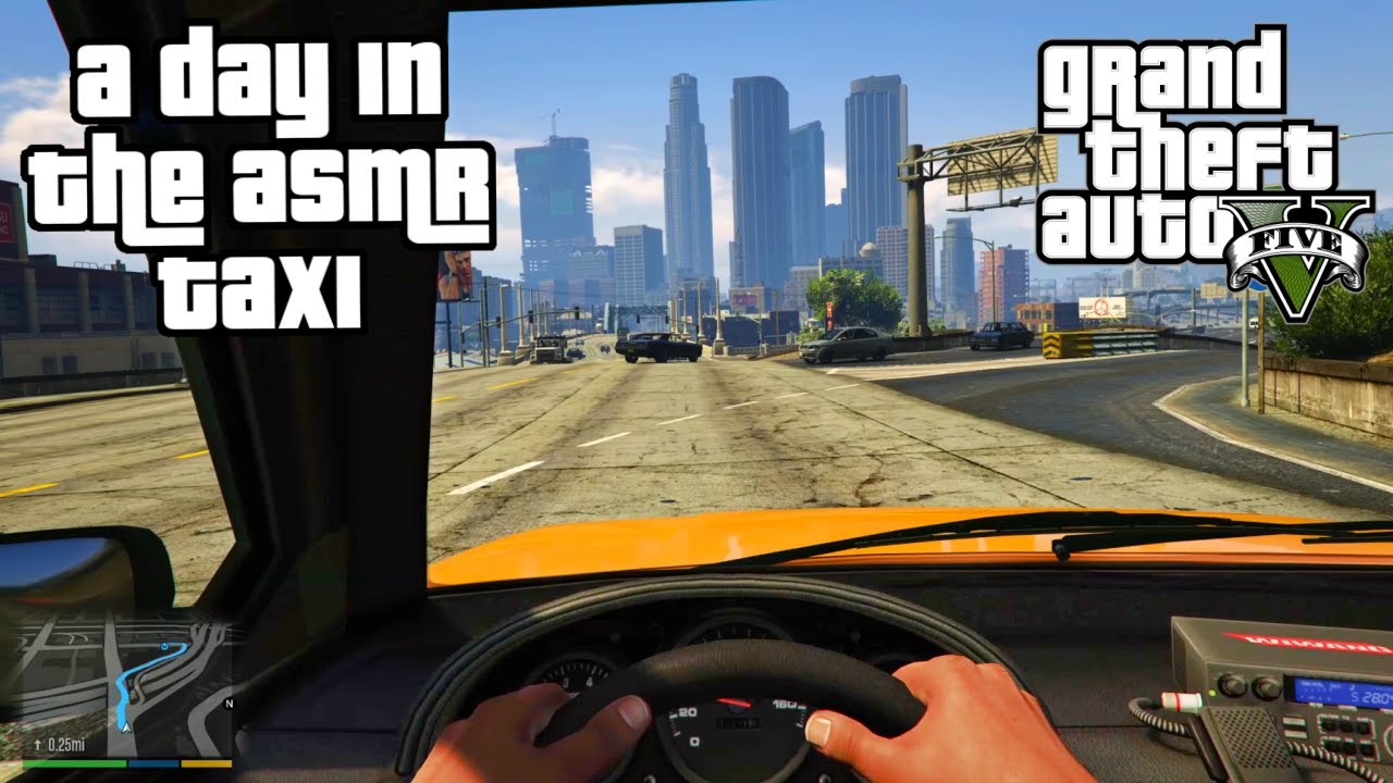 GTA ASMR 🚕 The Most Relaxing Taxi in Los Santos 🌆 Ear to Ear Whispers