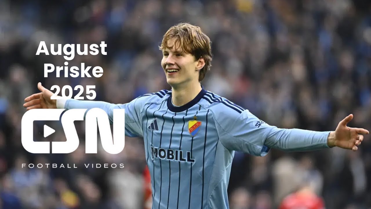 August Priske (Djurg&aring;rdens IF) - Goals, Skills & Assists 2025 | HD