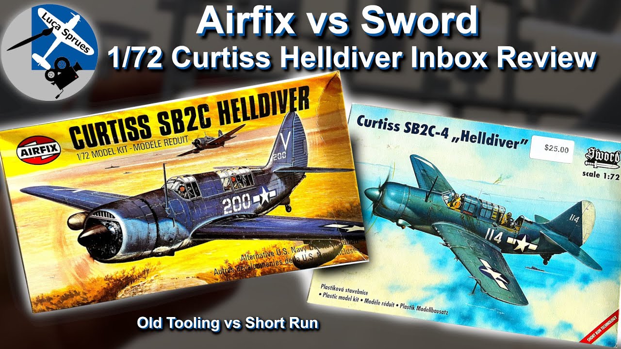 Airfix vs Sword SB2C Helldiver | Vintage vs Short-Run Kits 1/72 Inbox Review