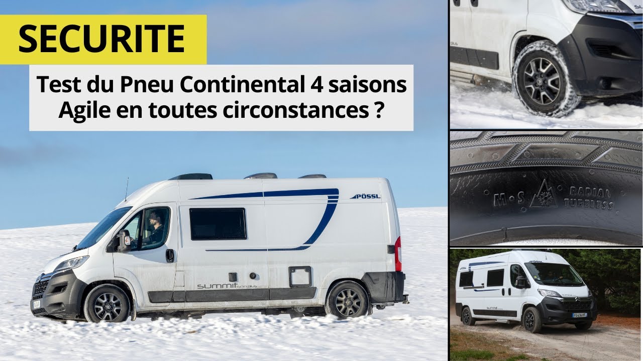 Test des pneus 4 Saisons Continental pour fourgon