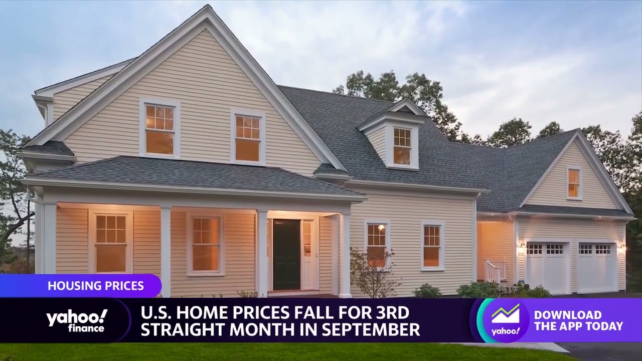 U.S. home prices fall for 3rd straight month