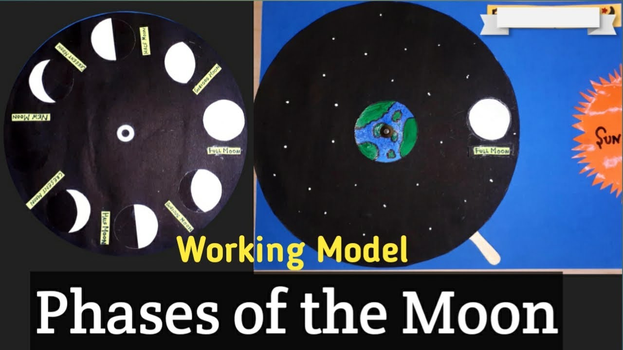 Working Model of Phases of The Moon/School Project for Exhibition/Kansal Creation/moon project