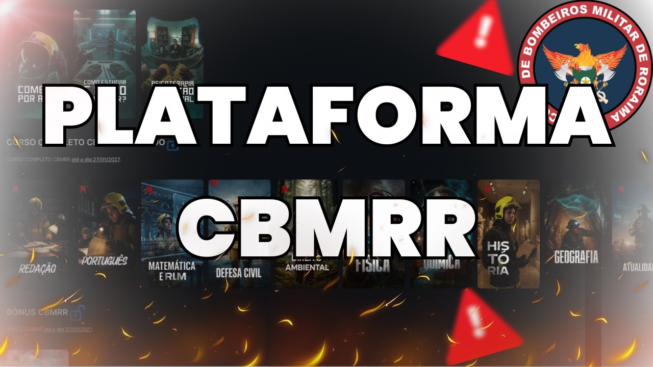 CBMRR 2026: CURSO COMPLETO com 500 QUESTÕES COMENTADAS por R$297!