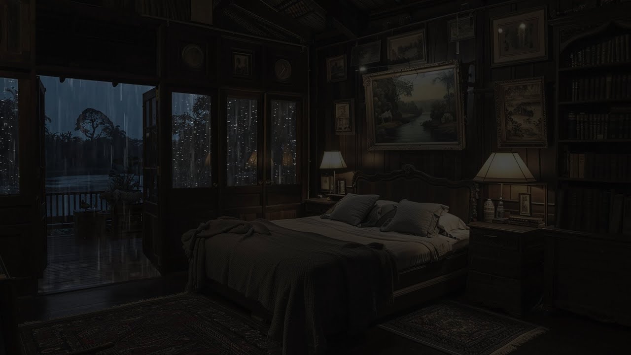 River Rainstorm ASMR: Peaceful Night by the Water - Fall Asleep After Listen To This Sound
