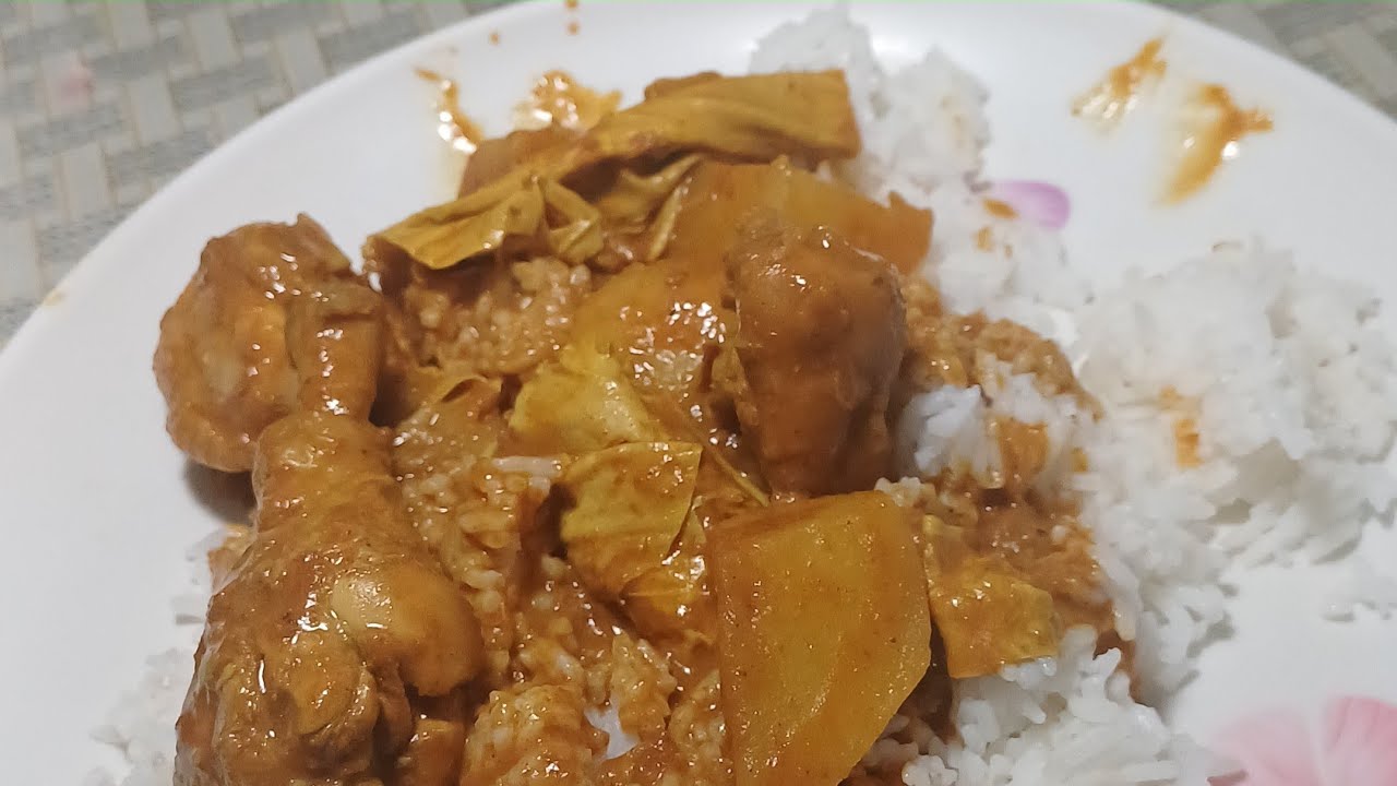 Masak kari ayam untuk makan malam 