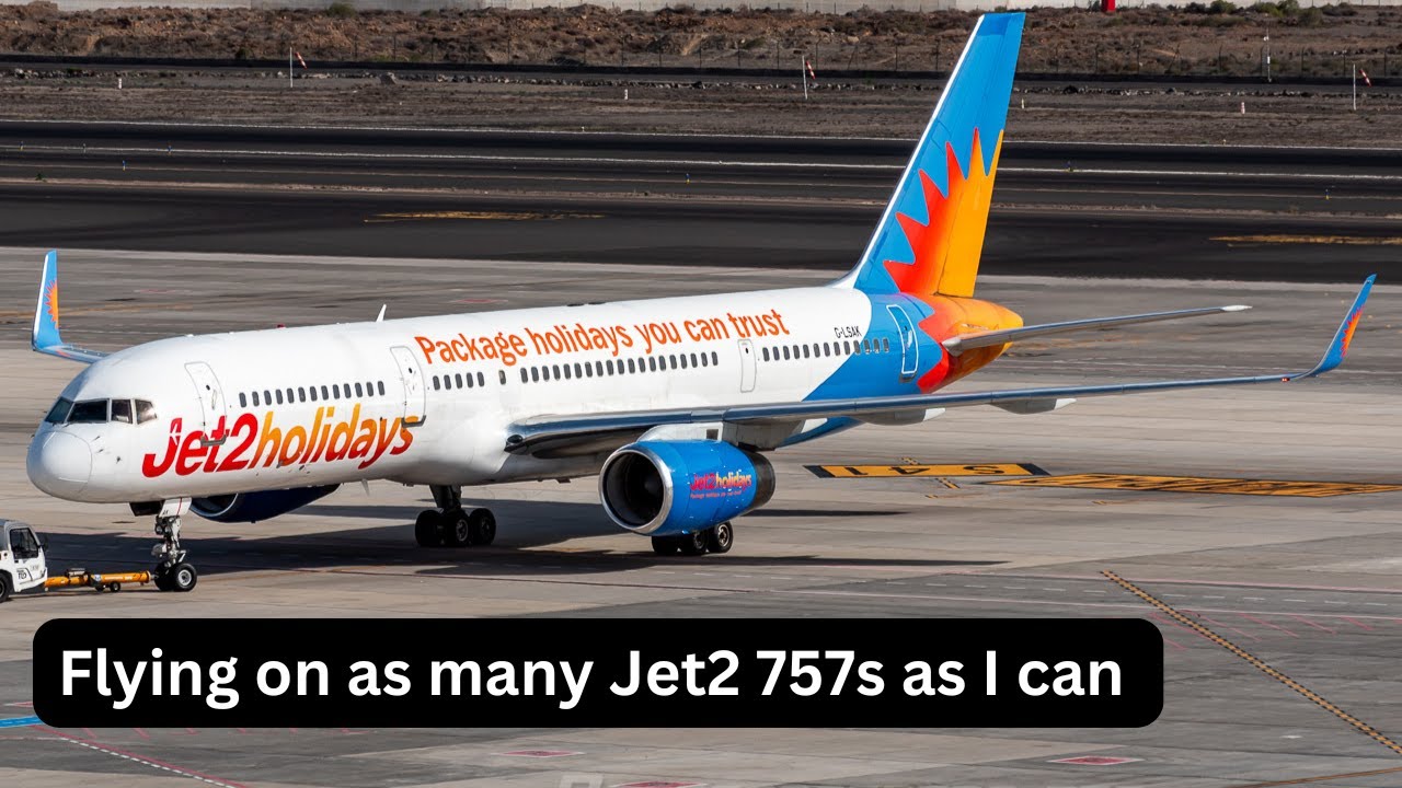 ✈Trip report | Jet2 B757-200  | Flying the 757  before they are gone | Arrecife - Manchester  ✈