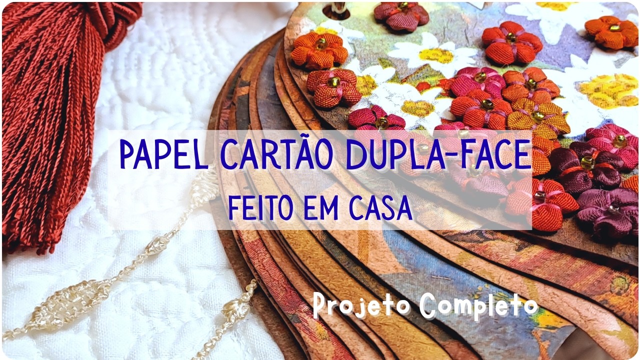 Como Criar PAPEL CARTÃO DUPLA-FACE e uma CADERNETINHA Linda! 🩷