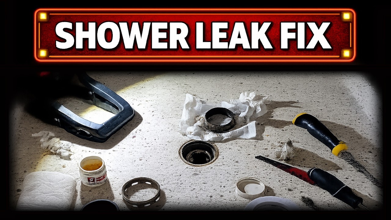 Shower Drain Leak Fixed | Replace Rubber Gasket Only (Fiberglass Base)