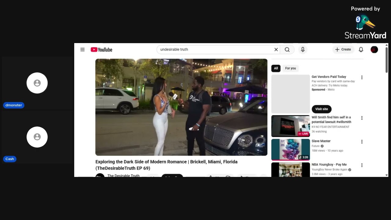 @thedesirabletruth  AND @KendraGMedia LIVE REACTION VIDEO MODERN DATING ISSUES!!!!!!!