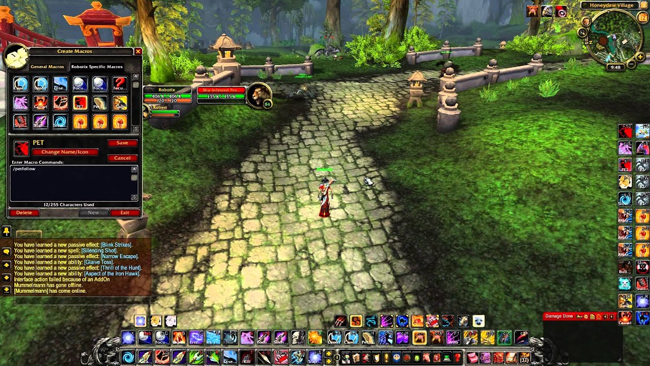 Robotix MoP Hunter Macro Guide