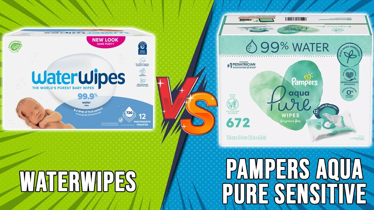 WaterWipes vs Pampers Aqua Pure Sensitive– Which Wet Wipes Is Best? (Don’t BUY Until You Watch This)