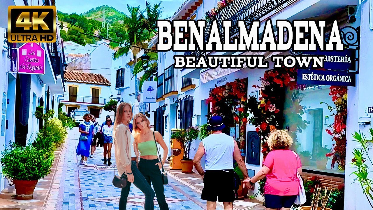 BENALMADENA Spain Beautiful Old Village summer 2024 costa del sol malaga [4k]