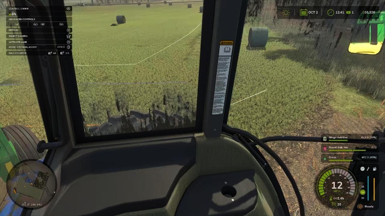 Come load some.Grass. Bales,