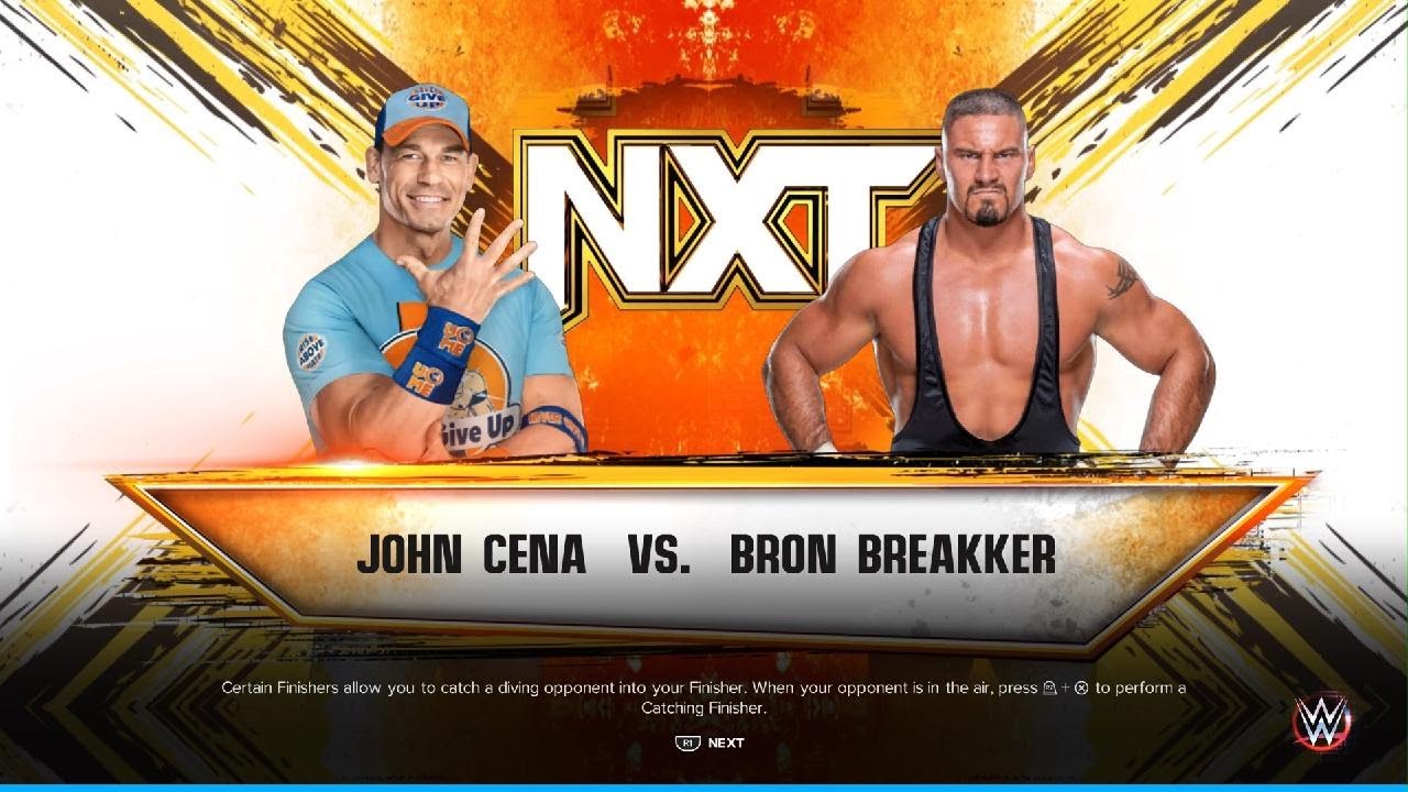 WWE 2K23 John Cena vs Bron Breakker