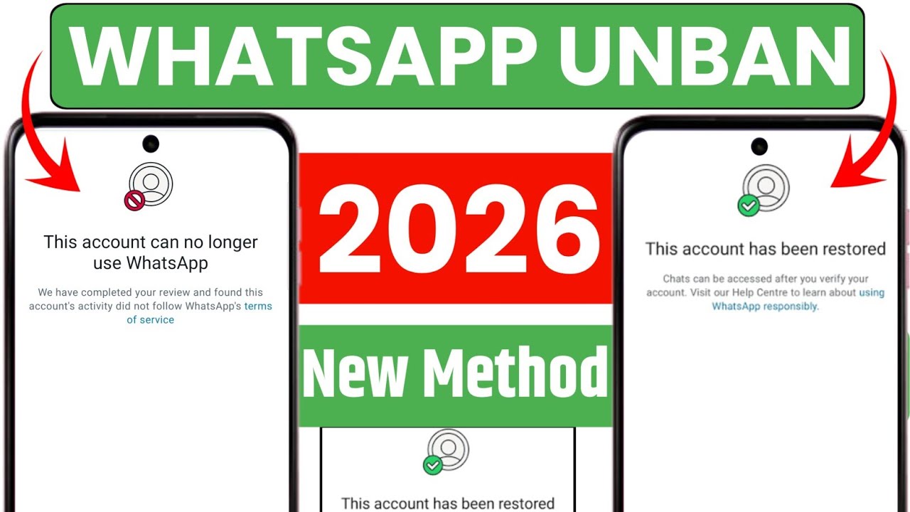 Whatsapp Ban Problem New Solution | This account can no longer use WhatsApp New 2026